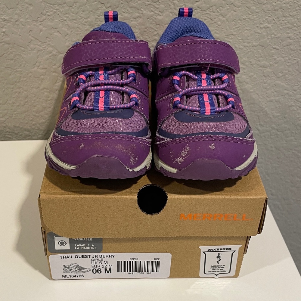 Merrell Kids' Trail Quest Jr Berry Sneakers